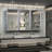 Chouchanik Recessed and Surface Framed 3 Door Medicine Cabinet with Mirror and Shelves-1196920670-1196920665