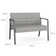 Waterfall Waiting Reception Loveseat Metal Frame