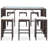 Rectangular 6 - Person Bar Height Dining Set with Cushions-1779742504