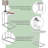 Table d'appoint 2 pièces Alhamdi - Tables de bout modernes en forme de C - Plateaux pour ordinateur portable ou tables de chevet compactes - Mobilier peu encombrant