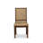 9-piece Dining Room Set consists of a Dining Table and 8 Beige Polyester Fabric Kitchen Chairs with High Back - Antique Walnut Finish-310876437-324702009-324702021