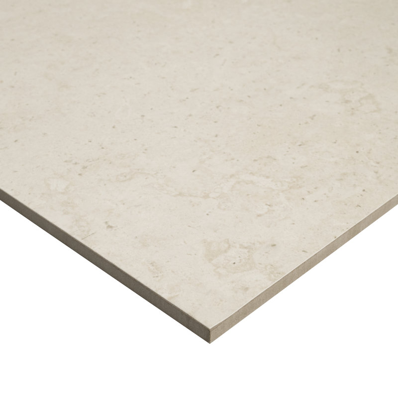 Mele 12 in. x 24 in. Lappato 3D Porcelain Stone Look Floor And Wall Tile, Crema Luna