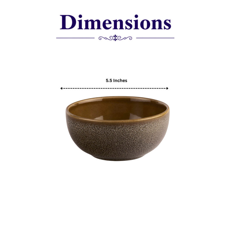 FRECKLES Premium Porcelain Bowl | Prime Non Stackable Bowl, 5.5" | Microwave & Dishwasher Safe