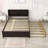 Wood Platform Bed with Trundle and Bookcase-2140958821-2140958874