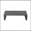 Canapé double + table basse rectangulaire, coussins brun clair-1751074556