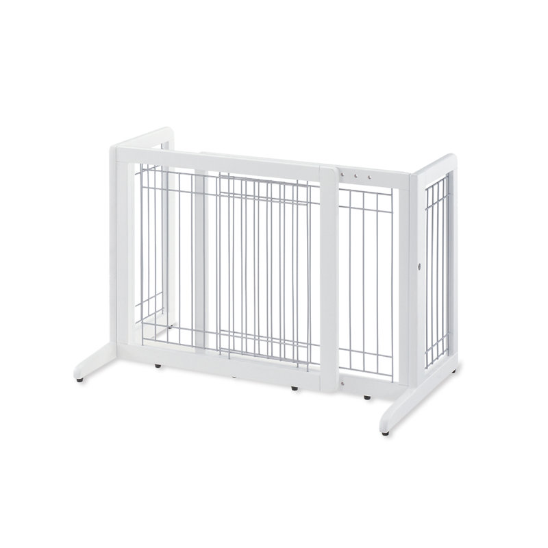 Wood Free Standing Pet Gate, 20.1" H x 40.2" W x 17.7" D