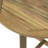 Natural Wood Bistro Table, Foldable For Effortless Storage Half-Round Design, Functionality