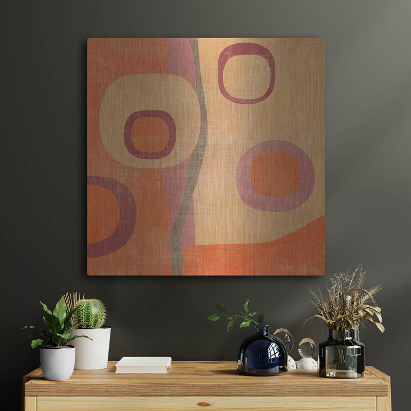 «Abstract 2» par Erin Clark, art mural en métal, H 24 po x l 24 po