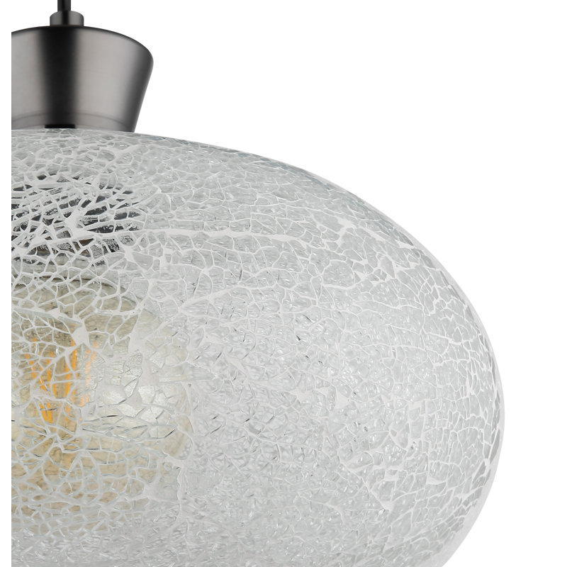 Denetra 1 - Light Matte Black Geometric Pendant