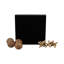 Ivianna Wood & Metal Tic-Tac-Toe Game - Mango Wood Pieces - 10" Black Board