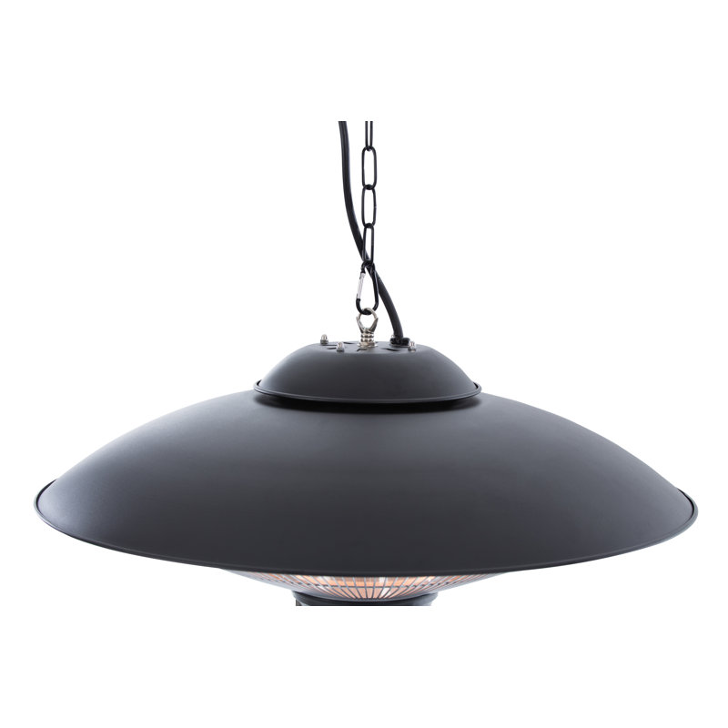 Electric Hanging Patio Heater, Black
