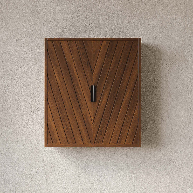 Armoire de salle de bain 26 po, Noyer foncé