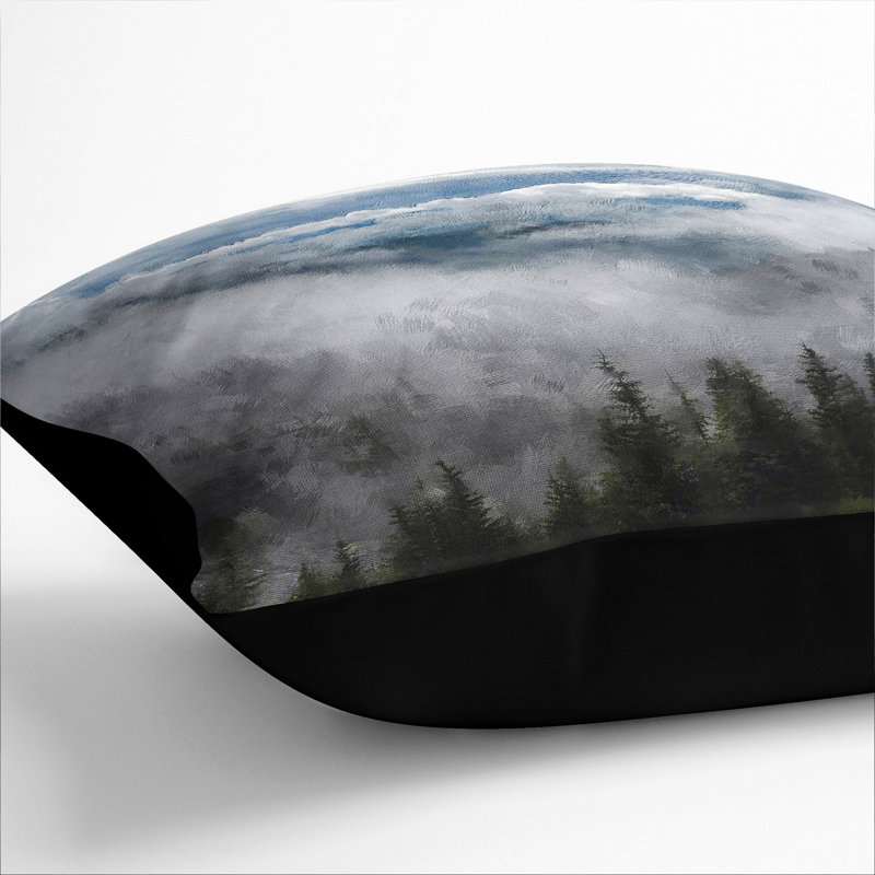 Square Cushion, 55cm H x 55cm W x 20cm D, Black