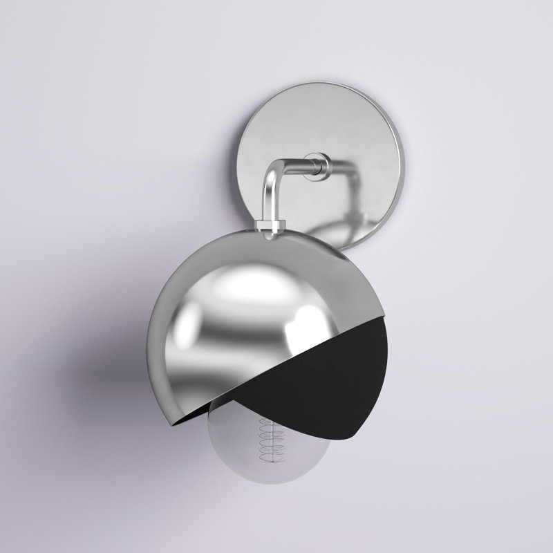 Emma 1 Light Wall Sconce, Polished Nickel