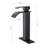 Waterfall Spout Bathroom Faucet In Matte Black, Single Handle Control, Crafted With Stainless Steel For A Quality Sink Black Spout, Design User- Water Composed Of-121629128