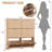 Shoe Cabinet with 6 Flip Drawers, 46.7" Wide Fluted Entryway Shoe Storage, Freestanding Composite Wood Cabinet with Adjustable Shelves-1686560669