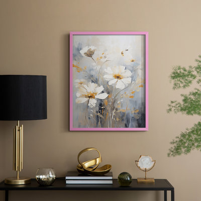 Reproduction encadrée FLORAL Series CCCCI - bois massif
