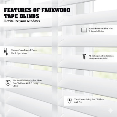 Fauxwood Tape Venetian Blind