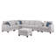 Canapé modulaire avec repose-pieds Jessica-750862991