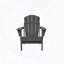 Chaise Adirondack pliante en PEHD avec porte-gobelet intégré