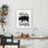 «Your Bacon Me», giclée encadrée par Lux + Me Designs
