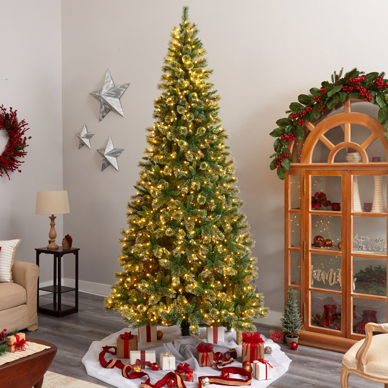 Lighted Artificial Christmas Tree, 6' H