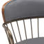 ° Tabourets de bar pivotants gris, design moderne en bois de noyer pour la cuisine