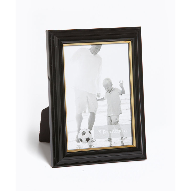Cadre photo Ramino, Laque noire, 5" x 5"