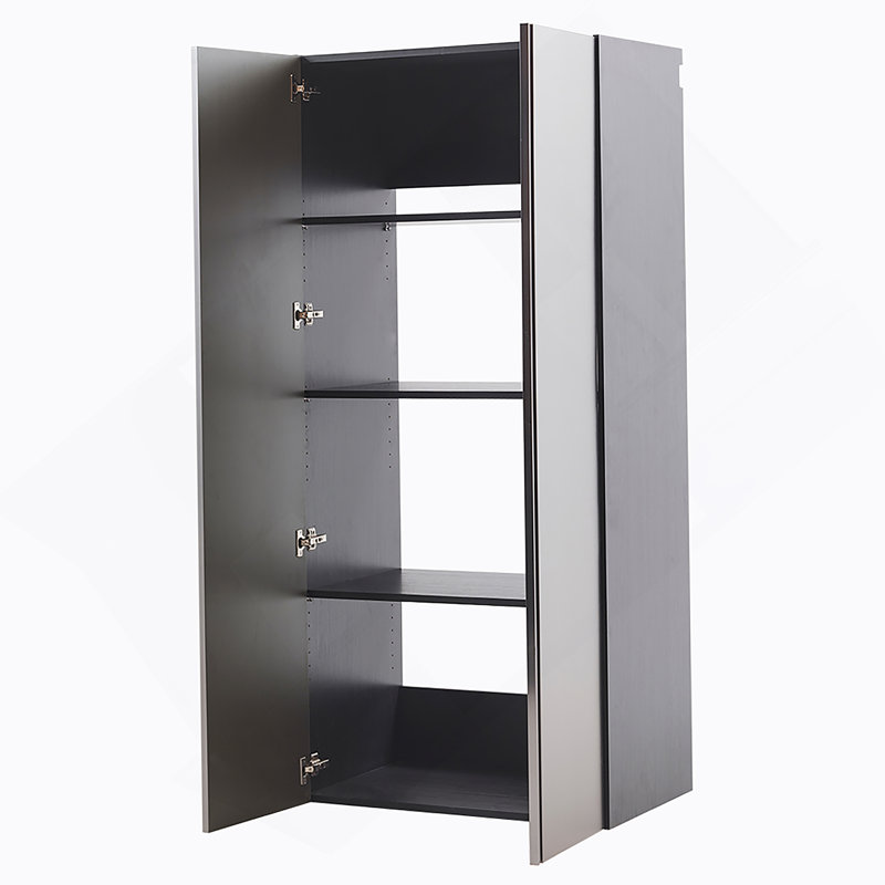 Armoire de garage en bois gris métallique Nova Series (option de fixation murale disponible)