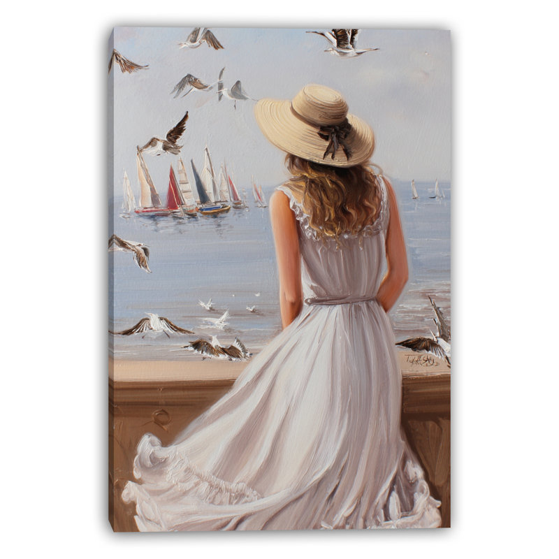 «Regatta View», art mural sur toile tendue, H 48 po x l 32 po x P 1,5 po