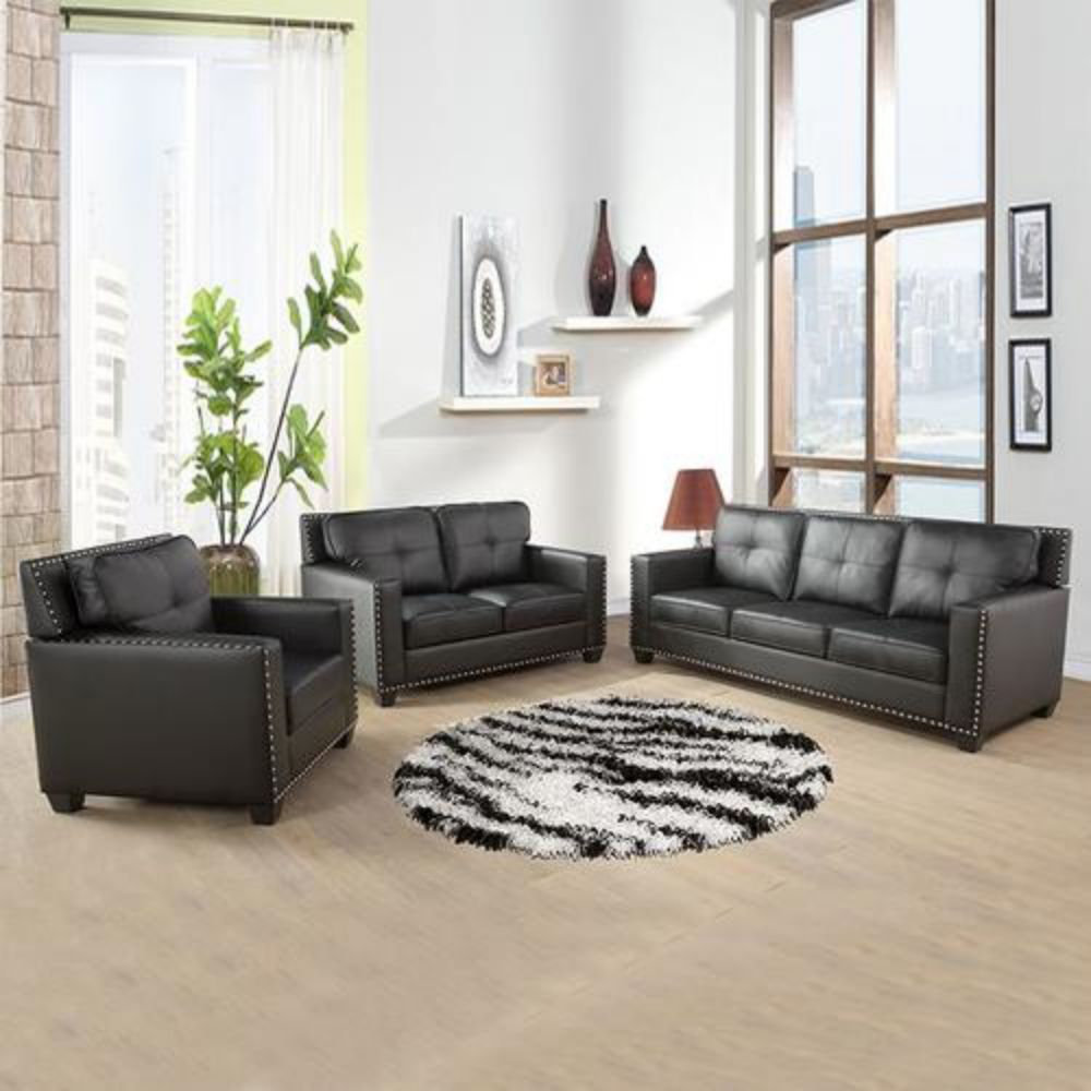 Red Barrel Studio® Duplantis 3 Piece Faux Leather Living Room Set | Wayfair