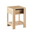Table de bout en rotin de 15,75 po avec tiroir, table de chevet moderne, table d'appoint pour le salon et la chambre à coucher