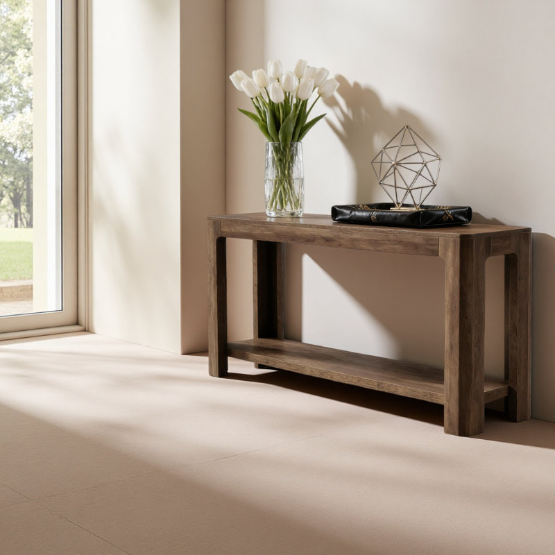 Compact Entrance Table,Natural Style Console Table