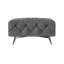 Chesterfield Footstool Bixby with Silver Metal Legs-908942216