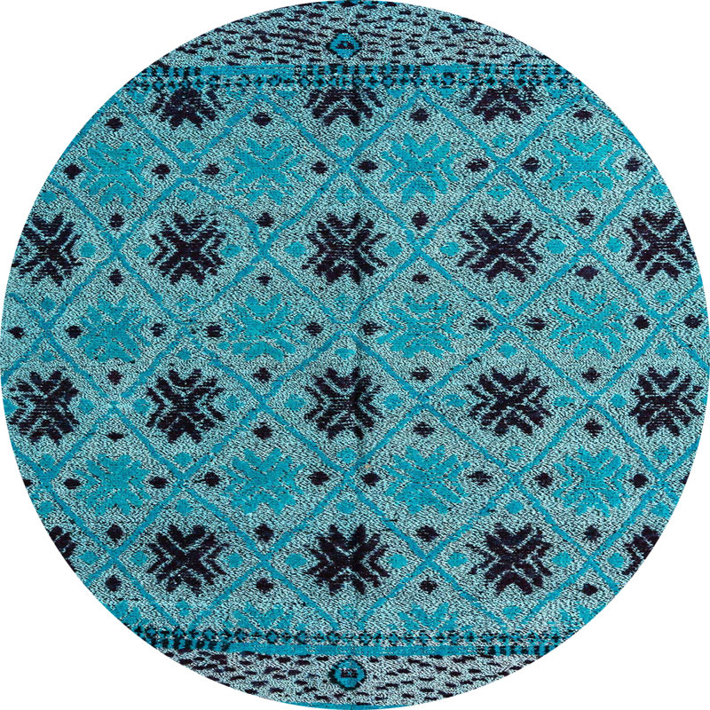 Tapis abstrait moderne 4354, Rond 5 pi