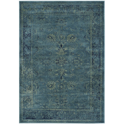 Tapis oriental vintage en viscose