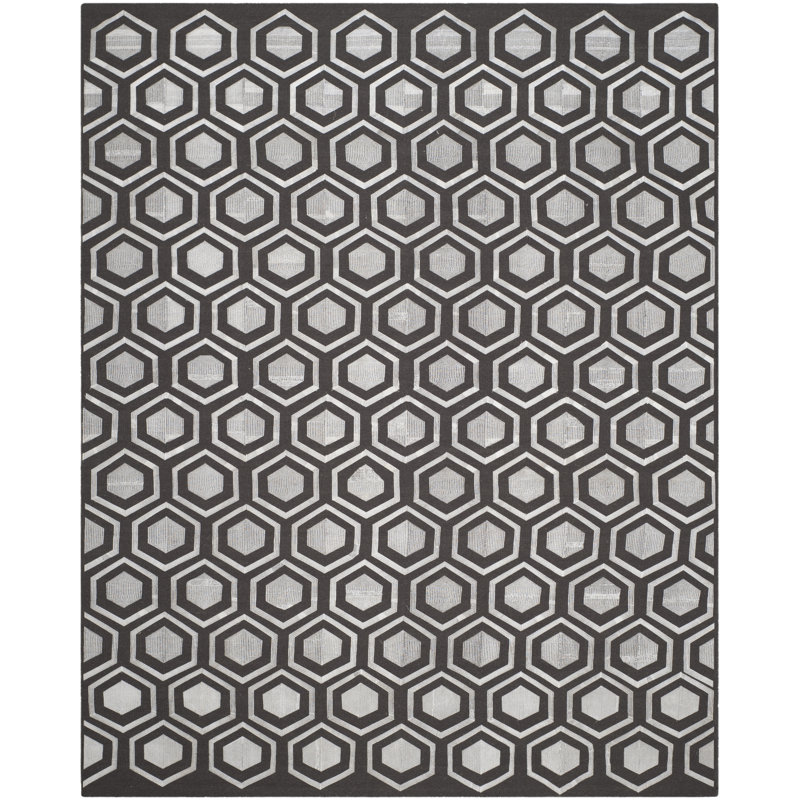 Lars Geometric Wool Hand Woven Area Rug, Rectangle 243 x 304cm