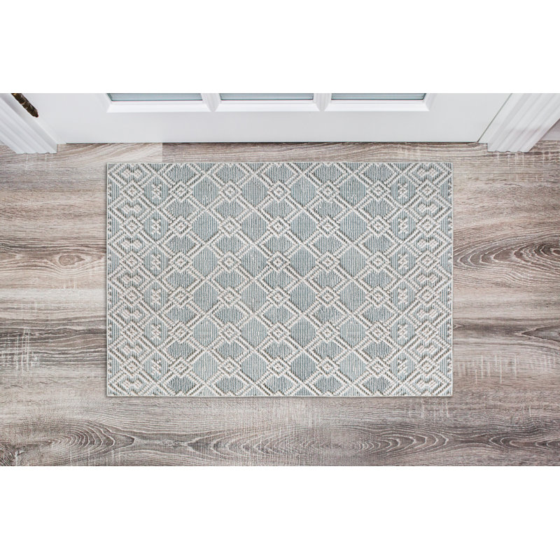 Geometric Indoor Rug, Rectangle 2' x 3'