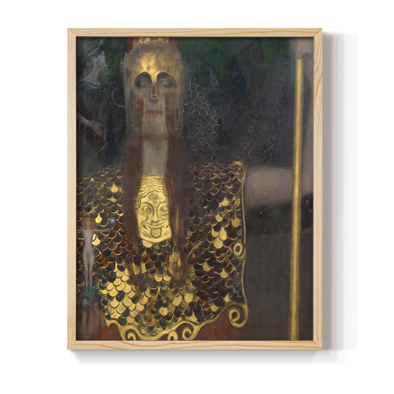 Gustav Klimt XV, reproduction encadrée sur papier, Naturel, H 10 po x l 8 po