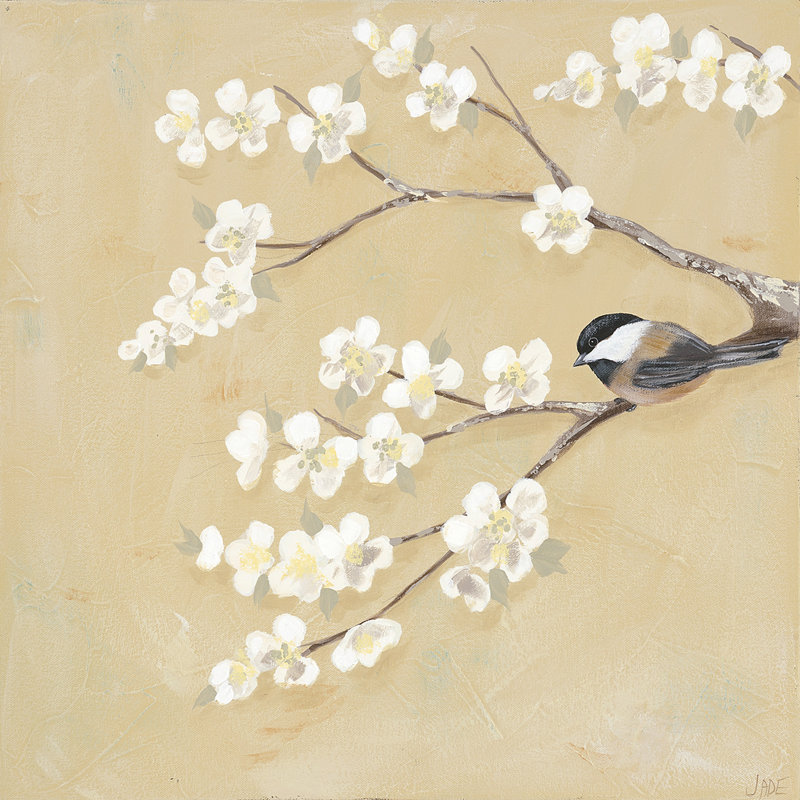 Sweet Birds I by Jade Reynolds - Wrapped Canvas Painting, 30cm H x 30cm W