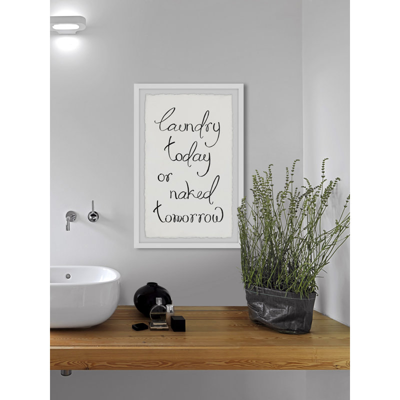 " Laundry Today ", 24" H x 16" W x 1.5" D
