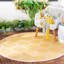 Tapis intérieur / extérieur jaune / beige Arneshia-197168686