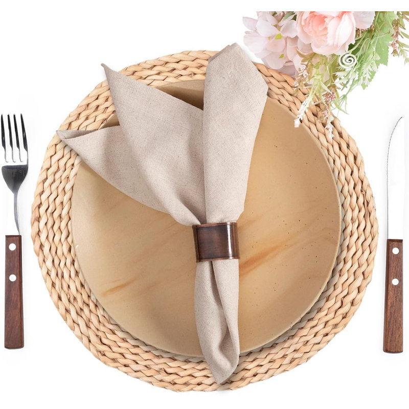 Linen Flax Cotton Cloth Dinner Napkins (18x18)