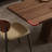 Nut-brown Rectangular Sintered Stone tabletop Dining Table-2049982790