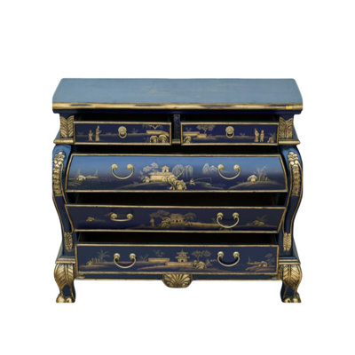 Hand-Painted Decorated Furniture Porch Cabinets Solid Wood Accent Chest