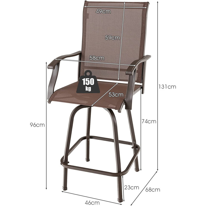 Punxsutawney Counter Stool with Metal Frame