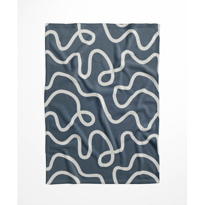 Squig Velveteen Fleece Blanket