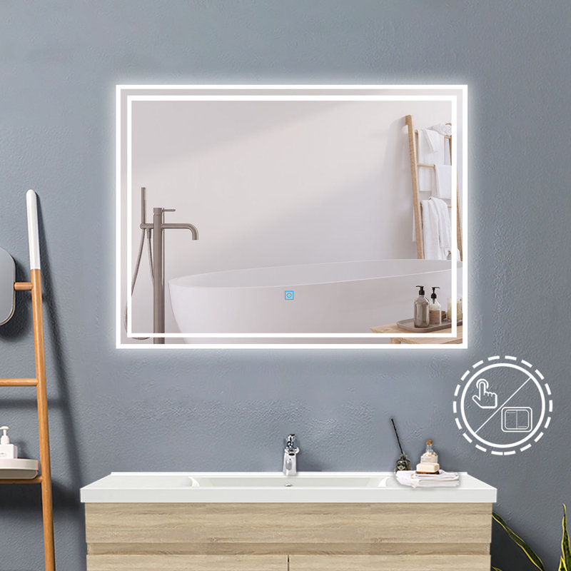 Brancen Rectangle Mirror, 60cm H x 80cm W