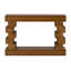 Console géométrique empilable en bois avec finition naturelle chaleureuse