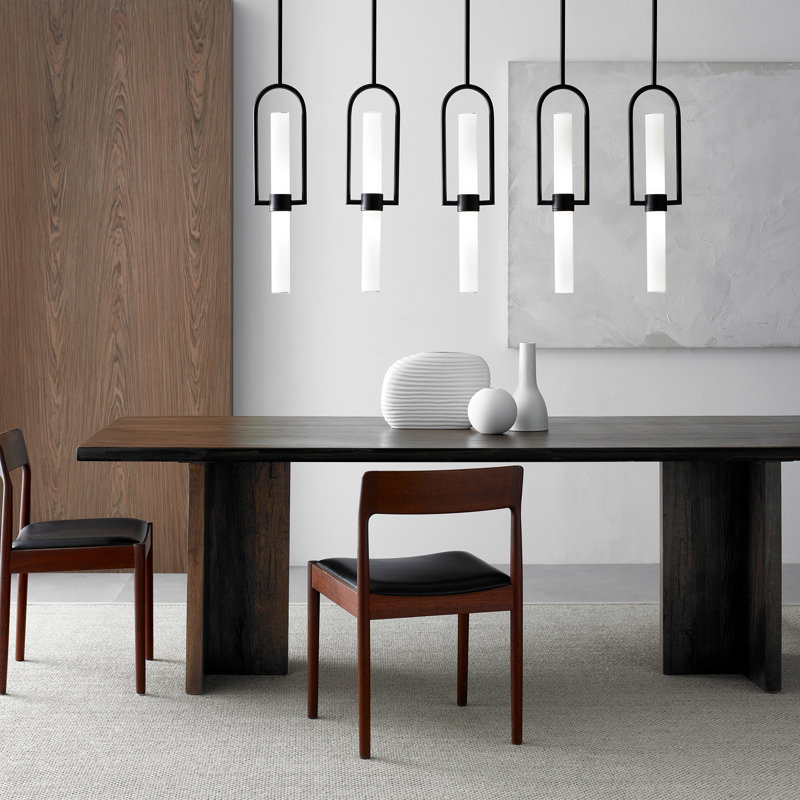 Calumn 1 - Light LED Pendant, Nightshade Black